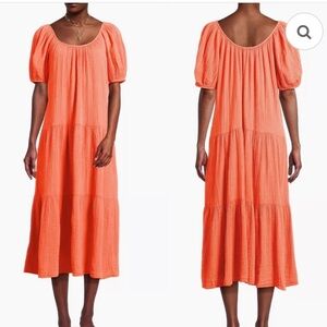 NWT Lilly Pulitzer Zemini Maxi Dress Cover-Up Orange Size Small